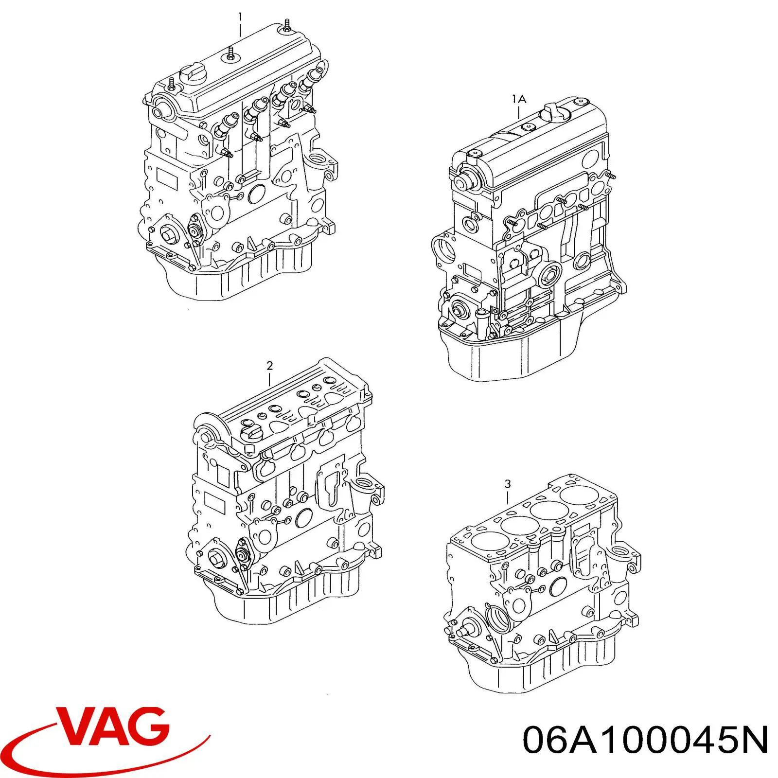06A100045N VAG Мотор в сборе