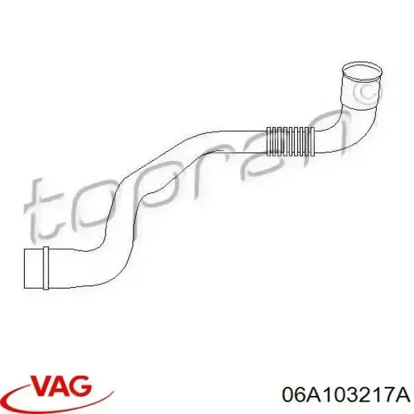 06A103217A VAG Шланг для удаления воздуха