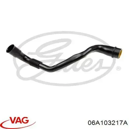 Патрубок вентиляции картерных газов 06A103217A VAG