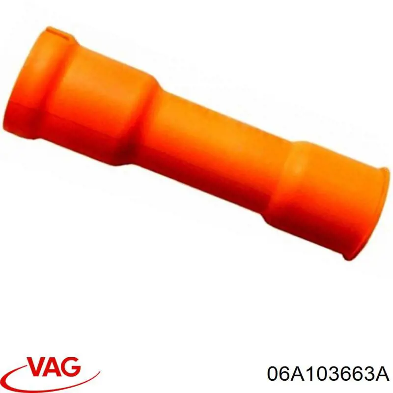 06A103663A VAG направляющая щупа-индикатора уровня масла в двигателе