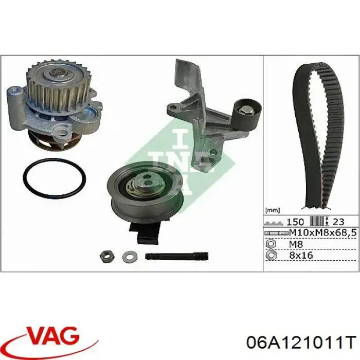 Помпа охлаждения VAG 06A121011T цена, от 27.09 USD