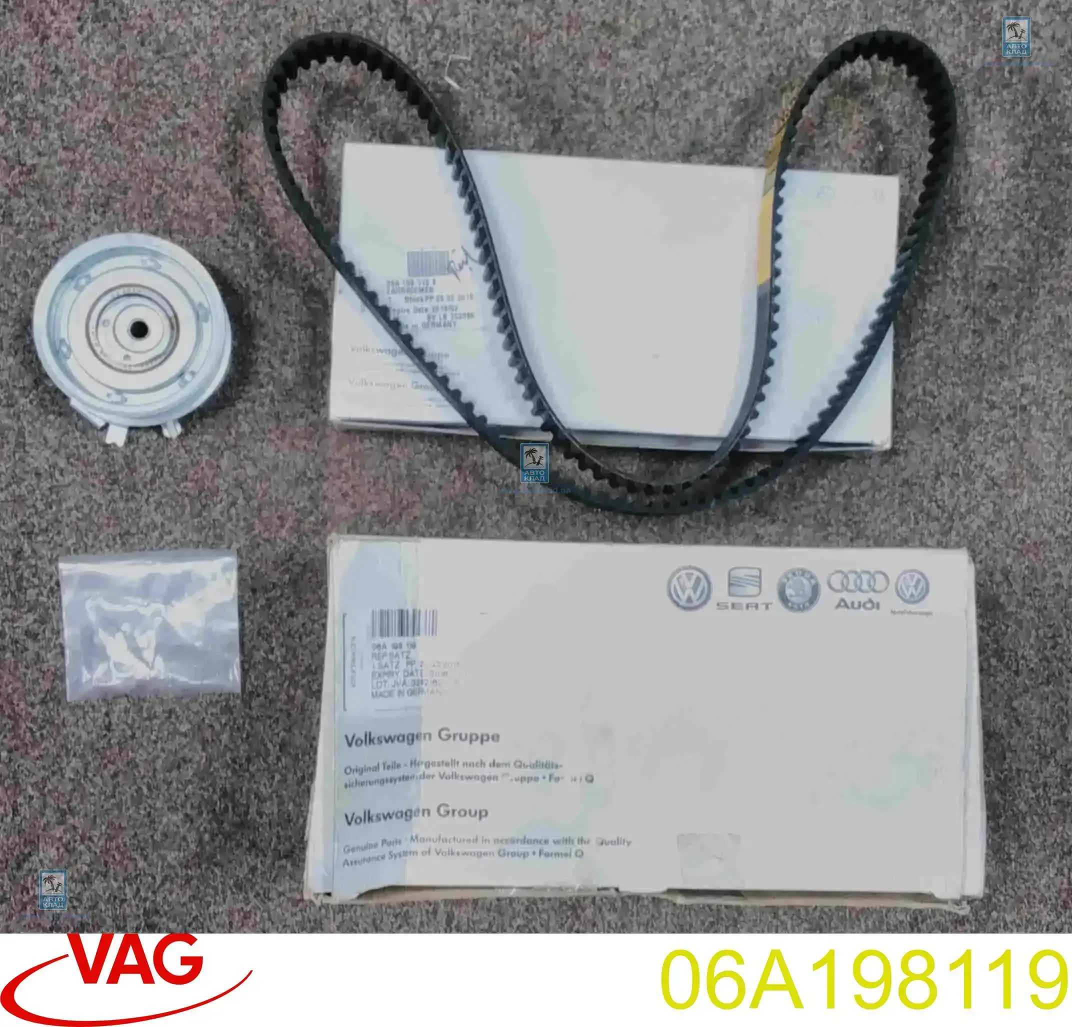 06A198119 VAG Комплект ремня ГРМ