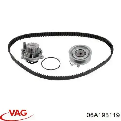 06A198119 VAG Комплект ремня ГРМ