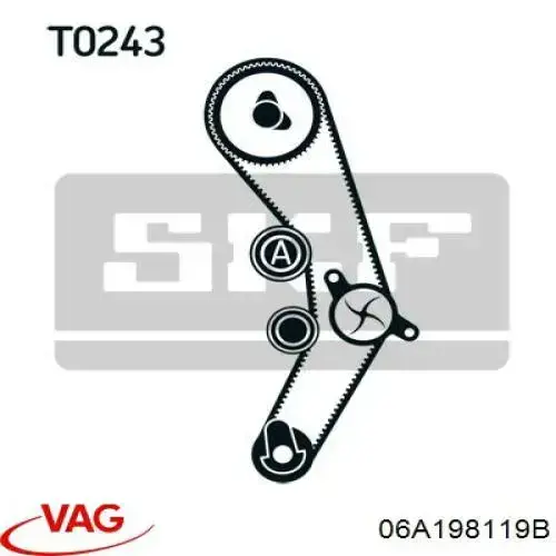 Купить 06A198119B VAG Комплект ГРМ