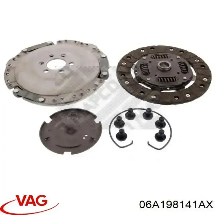 06A198141AX VAG kit de embraiagem (3 peças)