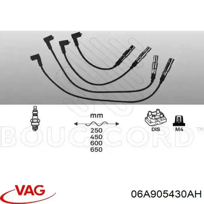 Купить 06A905430AH VAG Провода высокого напряжения
