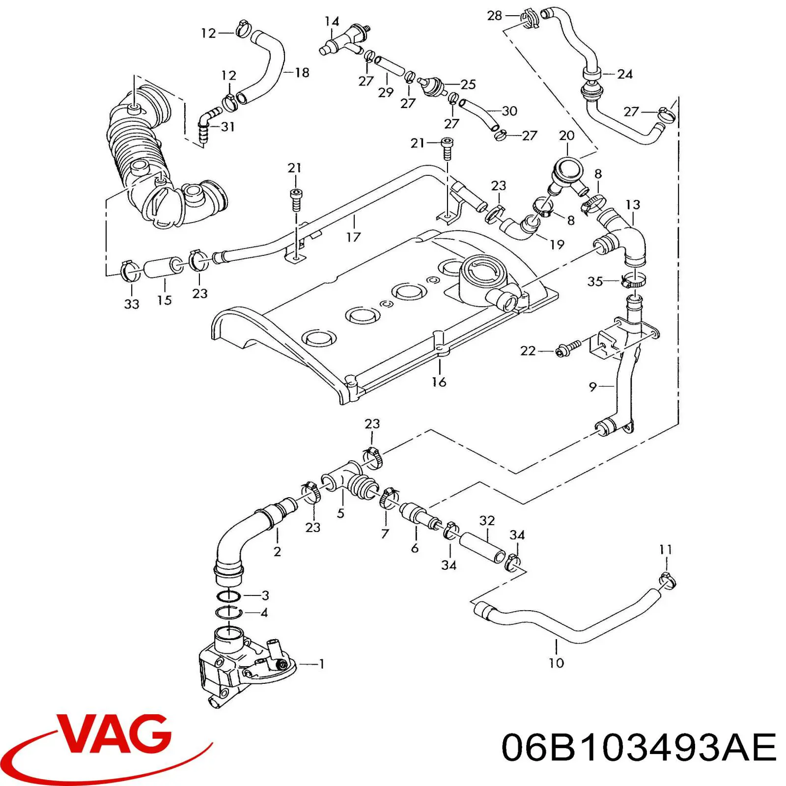 Купить 06B103493AE VAG 