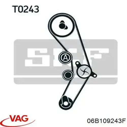 Ролик натяжителя VAG 06B109243F