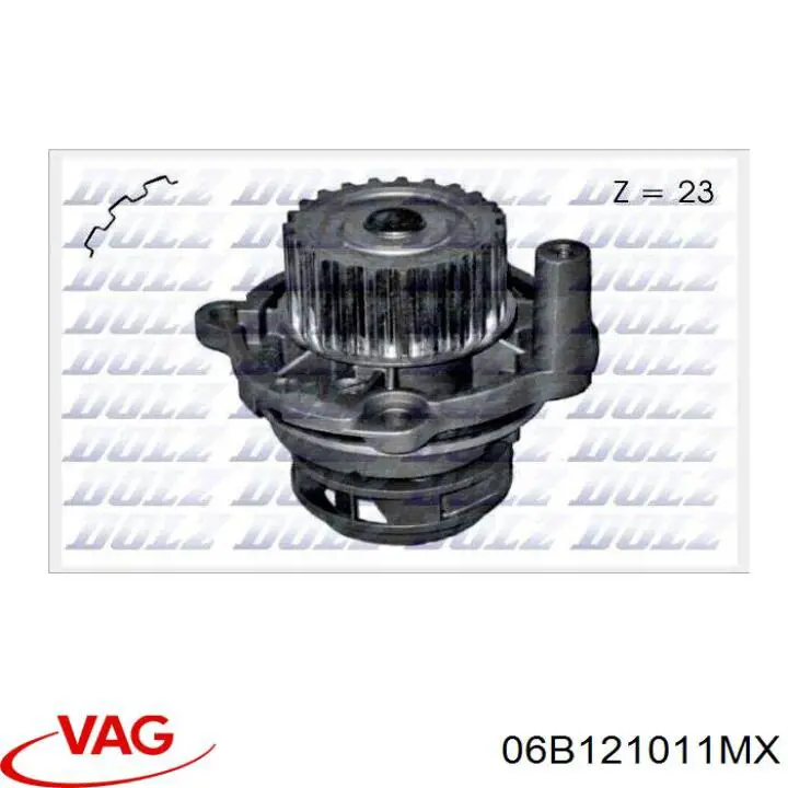 Помпа охлаждения VAG 06B121011MX цена, от 31.00 USD