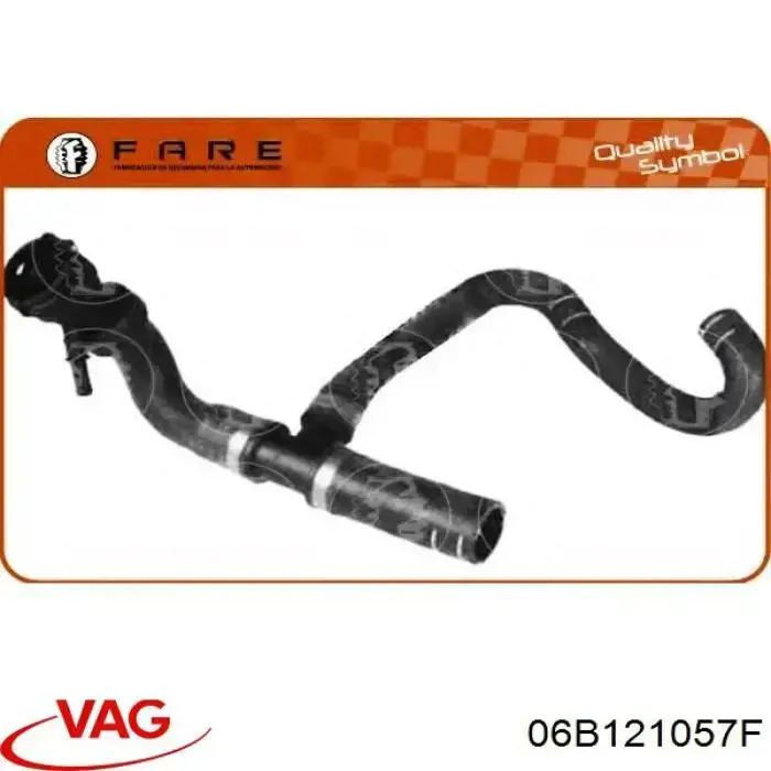 Шланг радиатора охлаждения VAG 06B121057F цена, от 36.68 USD