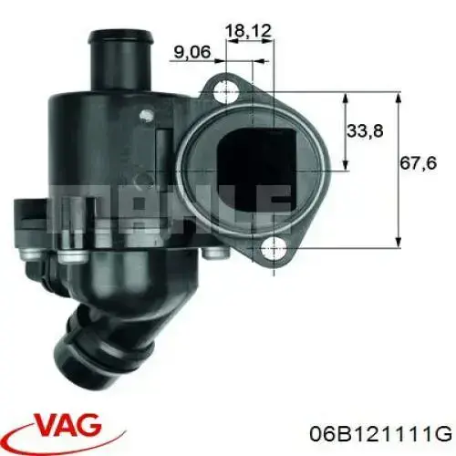 Купить 06B121111G VAG Корпус термостата