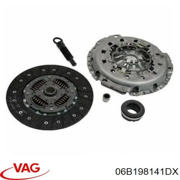 Купить 06B198141DX VAG Комплект сцепления (диск, корзина, подшипник)