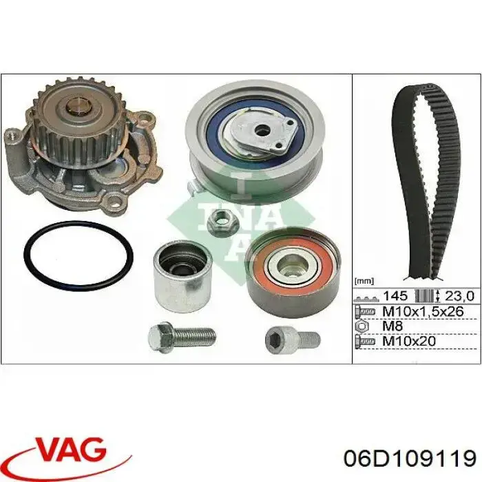 Зубчатый ремень VAG 06D109119 цена, от 26.56 USD