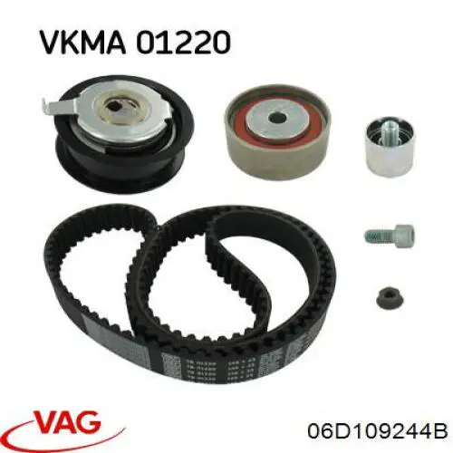 Обводной ролик ремня ГРМ VAG 06D109244B цена, от 26.24 USD