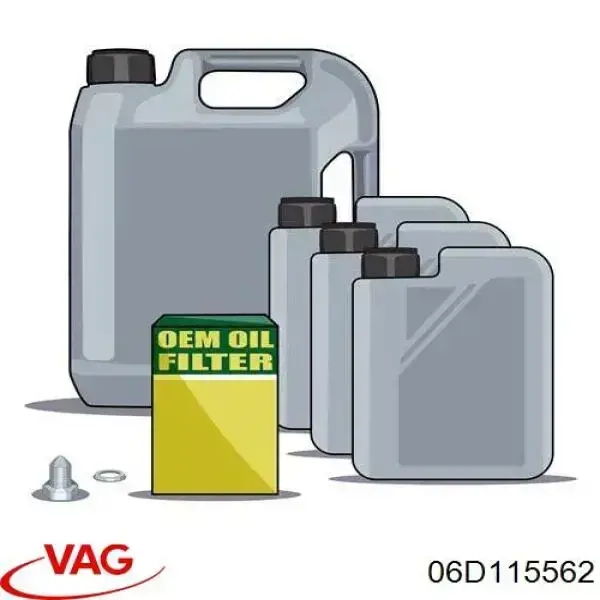 Filtro de óleo 06D115562 VAG