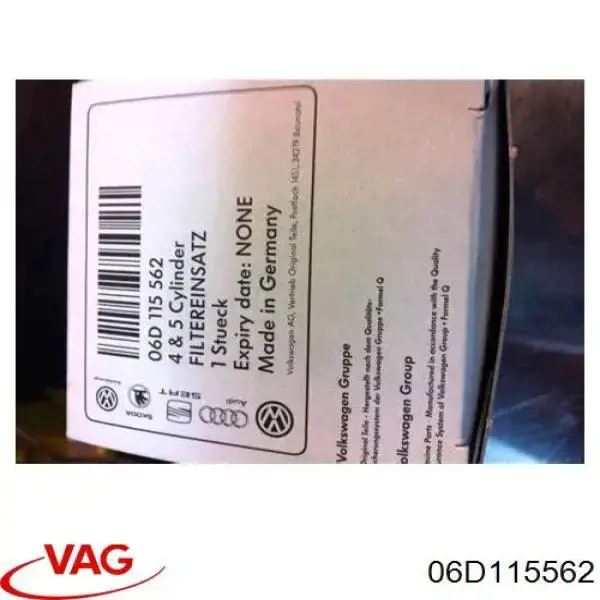 06D115562 VAG масляный фильтр