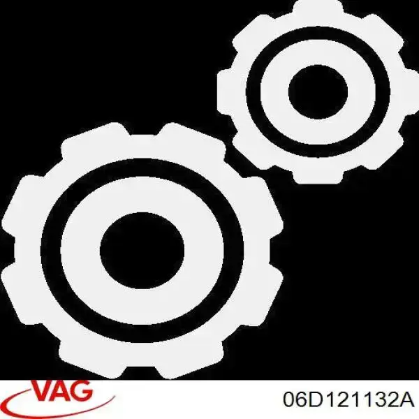 06D121132A VAG фланец системы охлаждения (тройник)