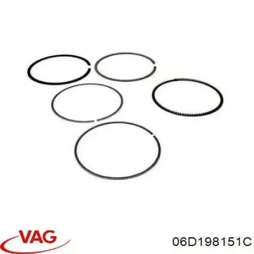 Комплект поршней VAG 06D198151C цена, от 145.54 USD