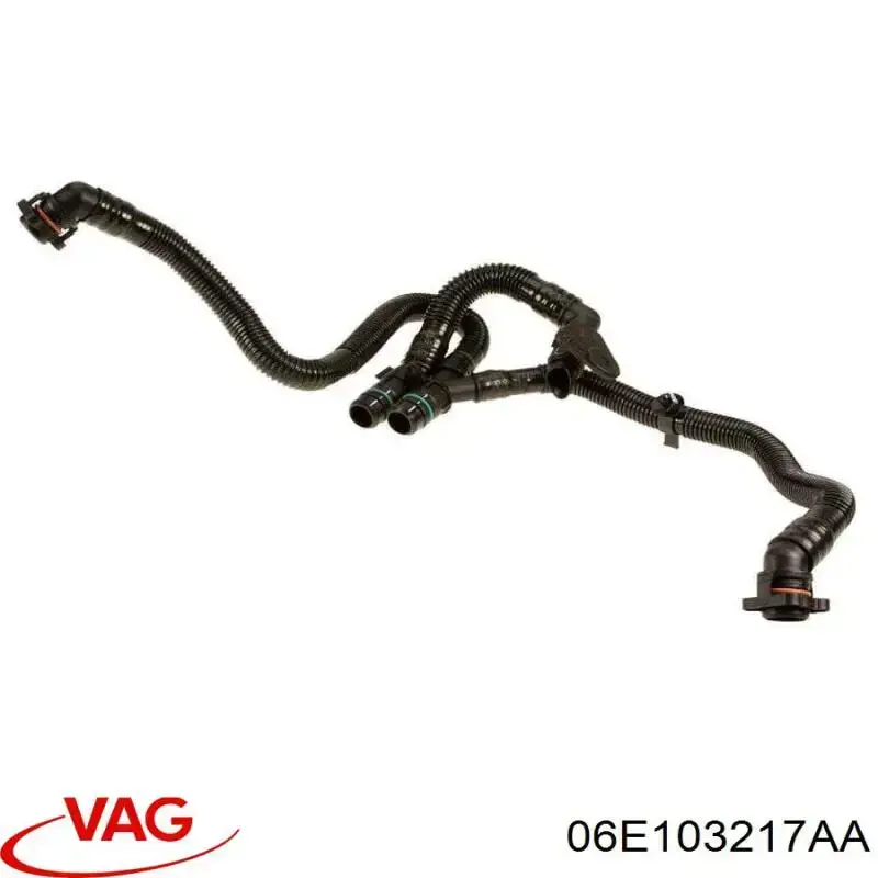 Патрубок вентиляции картера, маслоотделителя VAG 06E103217AA цена, от 206.81 USD