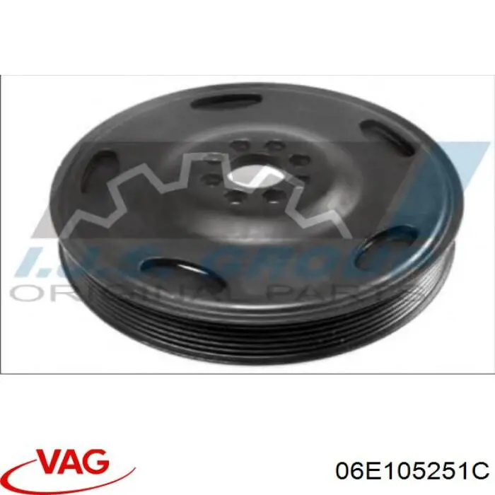 Шкив коленвала 06E105251C VAG
