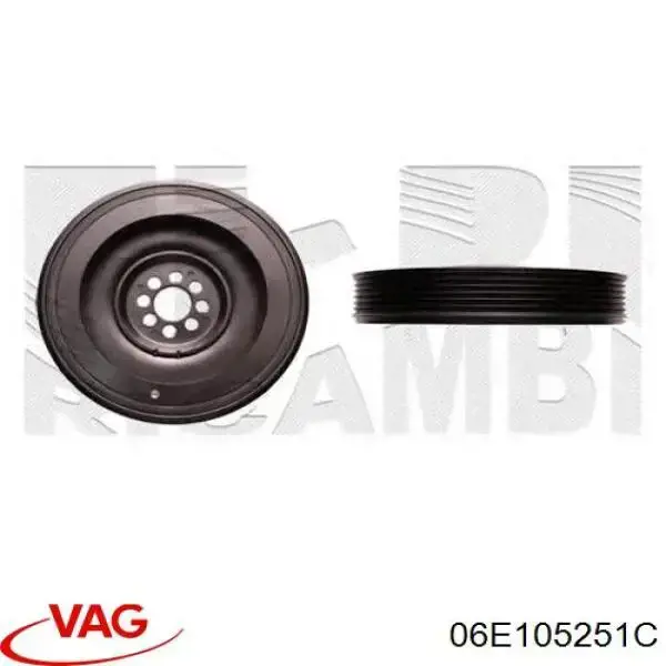 Демпфер коленвала VAG 06E105251C