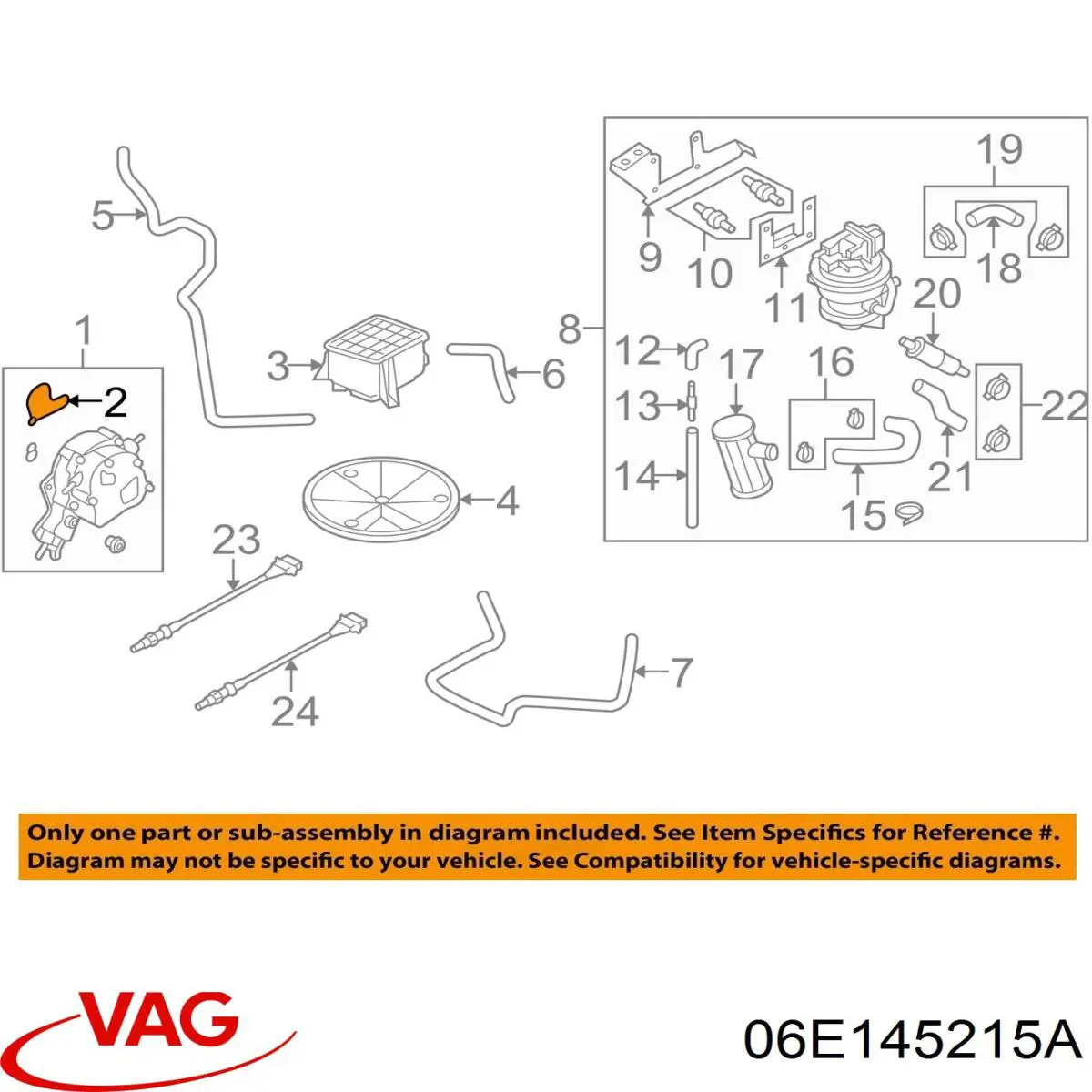 Прокладка вакуумного насоса VAG 06E145215A
