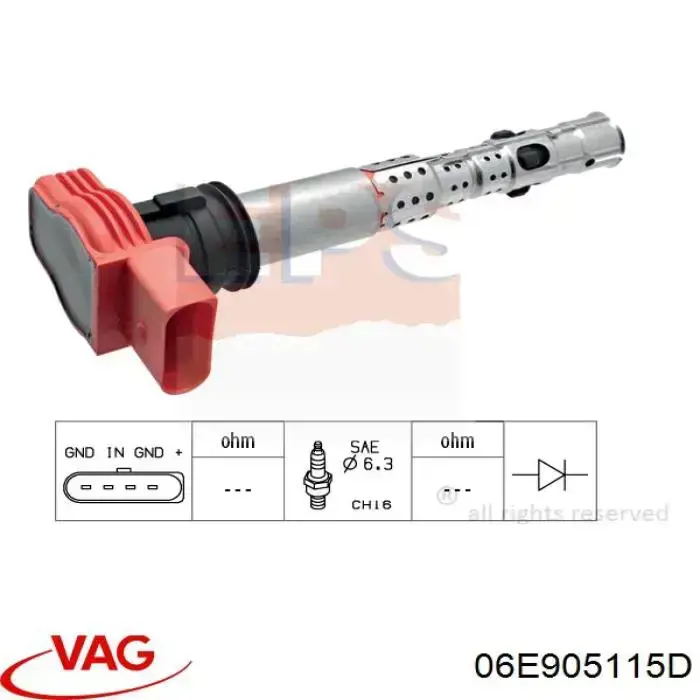 Катушка VAG 06E905115D