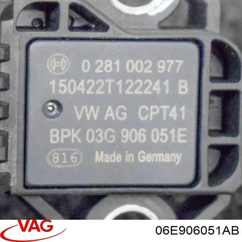 Датчик давления наддува PAC906051 Porsche