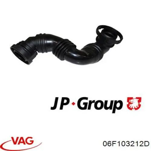 Патрубок вентиляции картерных газов 06F103212D VAG