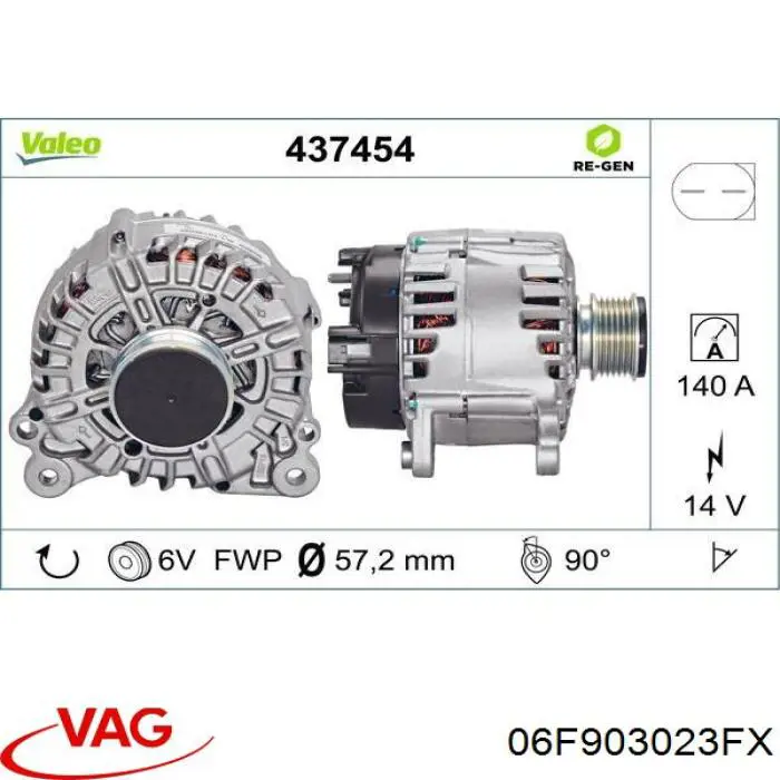 Compre 06F903023FX VAG Gerador
