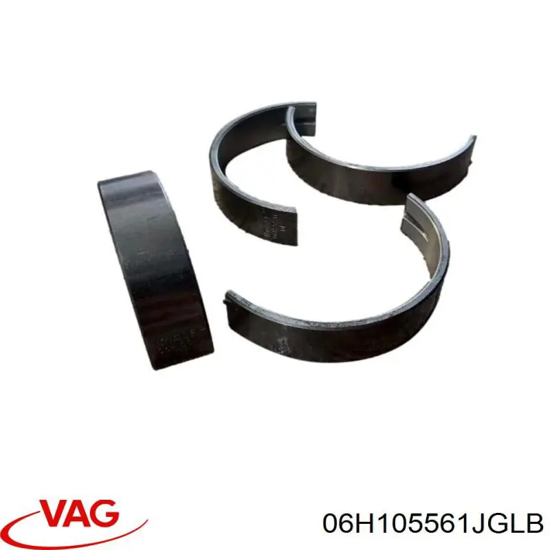 06H105561LGLB VAG вкладыши коленвала коренные, комплект, стандарт (std)