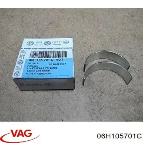Купить 06H105701C VAG Комплект шатунных вкладышей