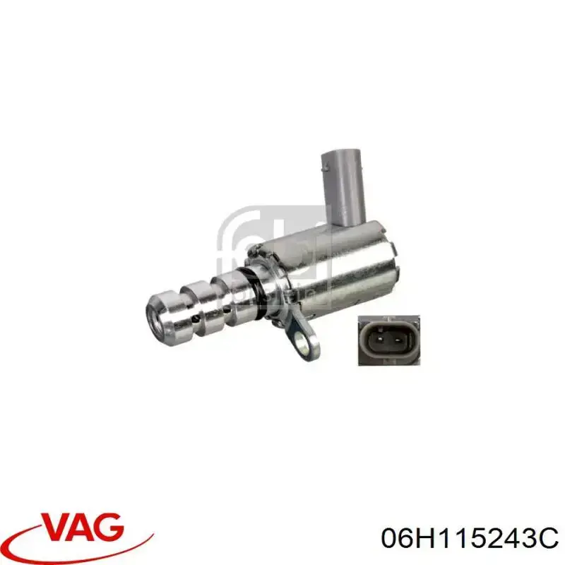 Válvula eletromagnética de posição (de fases) da árvore distribuidora VAG 06H115243C preço, a partir de 46,41 USD