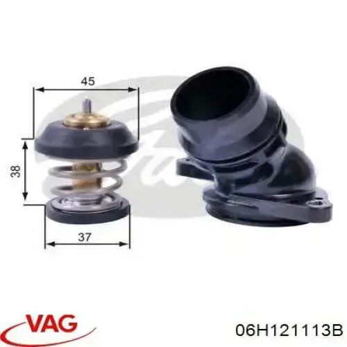 Термостат в корпусе VAG 06H121113B цена, от 23.47 USD