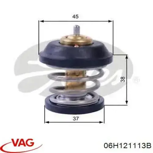 Купить 06H121113B VAG Автомобильный термостат