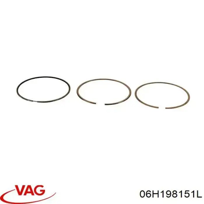 06H198151L VAG кольца поршневые на 1 цилиндр, std.