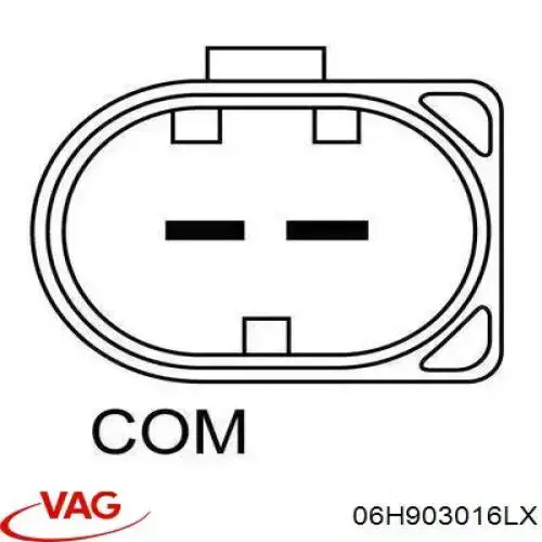 Генератор автомобиля VAG 06H903016LX
