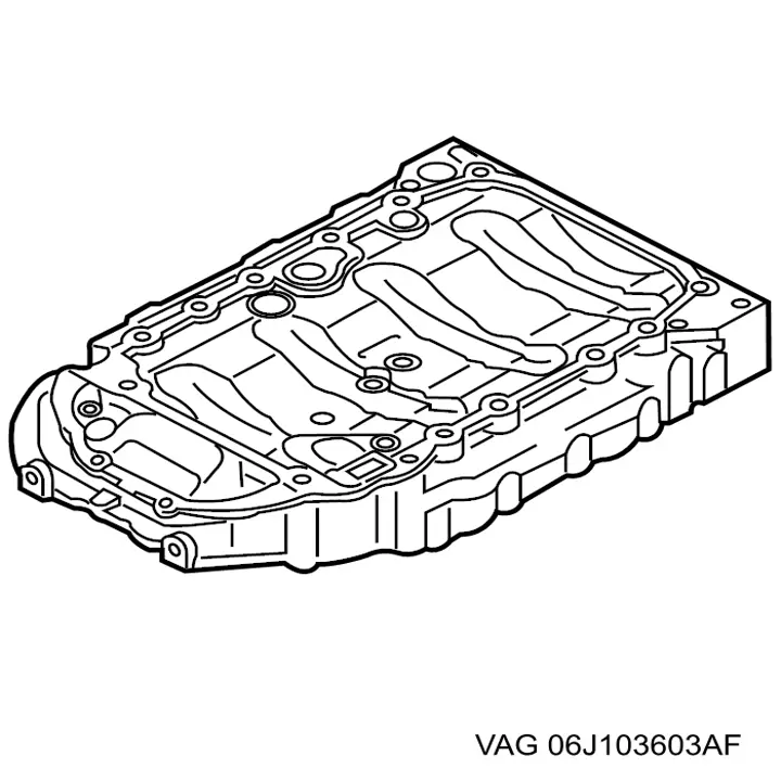 Купить 06J103603AF VAG Поддон масляный картера двигателя, верхняя часть