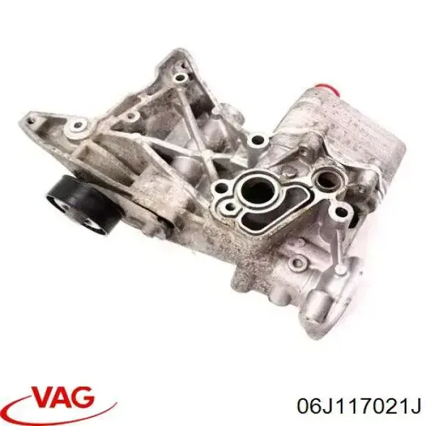 Купить 06J117021J VAG Радиатор масляный (холодильник), под фильтром
