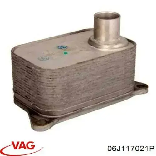 06J117021P VAG Радиатор масляный (холодильник) под фильтром