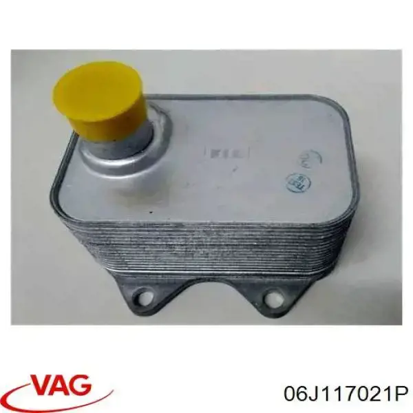 Купить 06J117021P VAG Радиатор масляный (холодильник), под фильтром