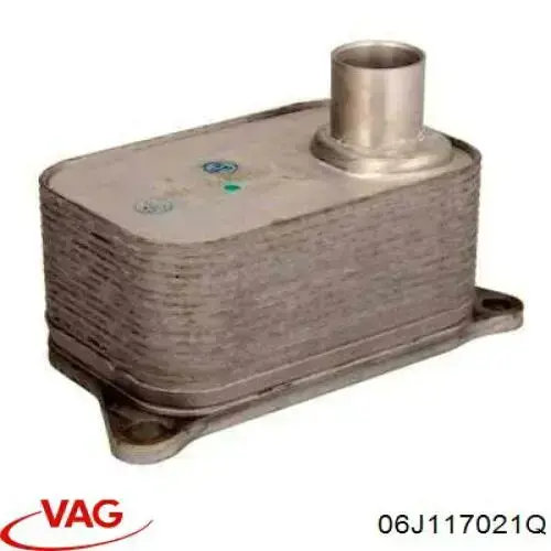 Купить 06J117021Q VAG Радиатор масляный (холодильник), под фильтром
