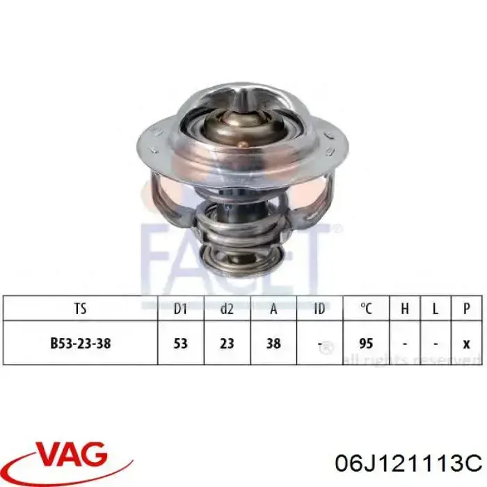 Термостат в сборе VAG 06J121113C