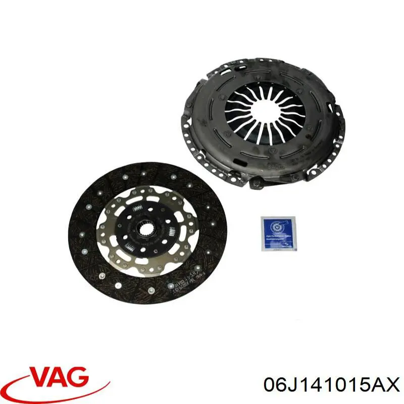 Купить 06J141015AX VAG Комплект сцепления (диск, корзина, подшипник)