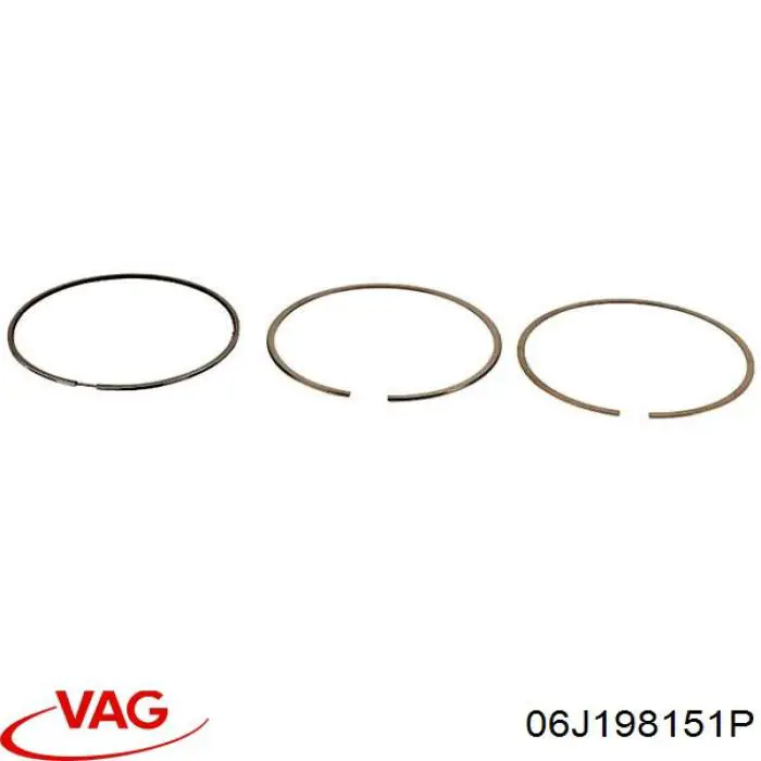06J198151P VAG кольца поршневые на 1 цилиндр, std.