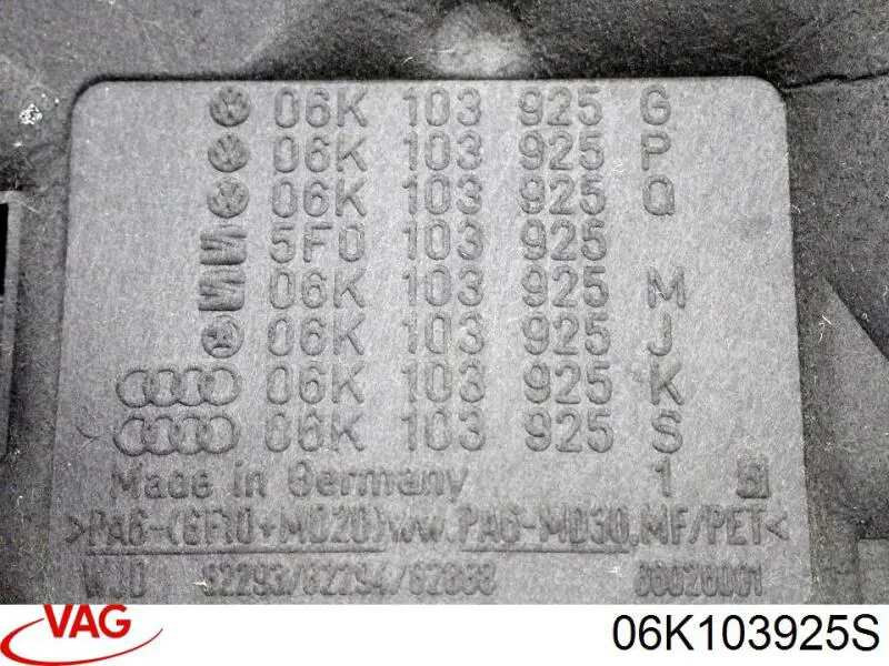  VAG 06K103925S цена, от 44.34 USD