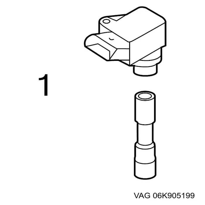 06K905199 VAG Наконечник свечи зажигания
