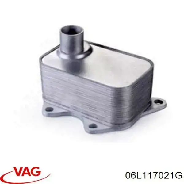 Радиатор масляный (холодильник), под фильтром VAG 06L117021G цена, от 217.82 USD