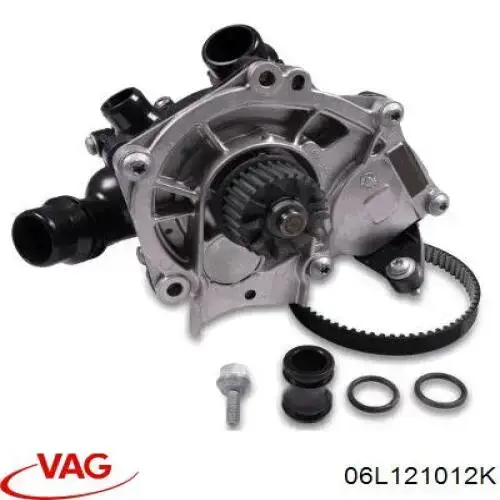 Купить 06L121012K VAG Помпа водяная (насос) охлаждения, в сборе с корпусом