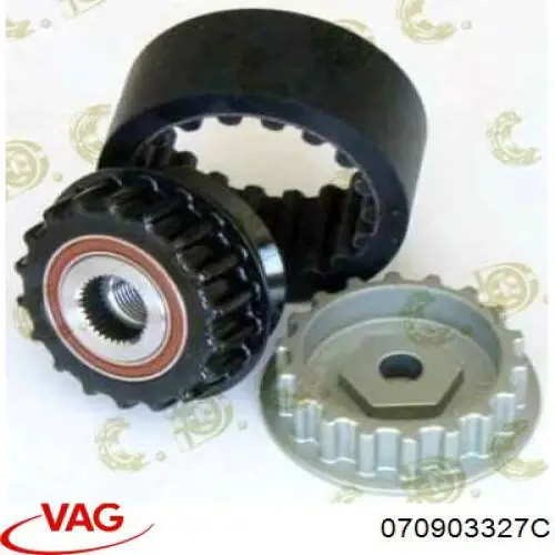 Муфта шкива генератора, эластичная VAG 070903327C цена, от 7.99 USD